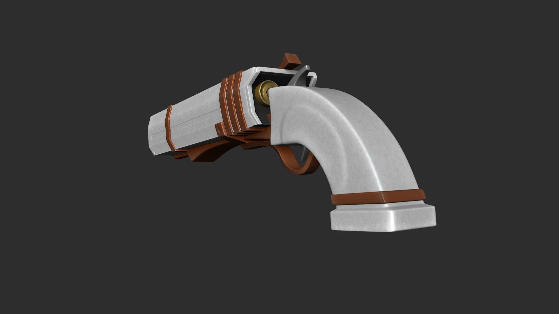 Sci-Fi Short Shotgun - Gun Weaponry - Luxury Low-poly 3D model_4