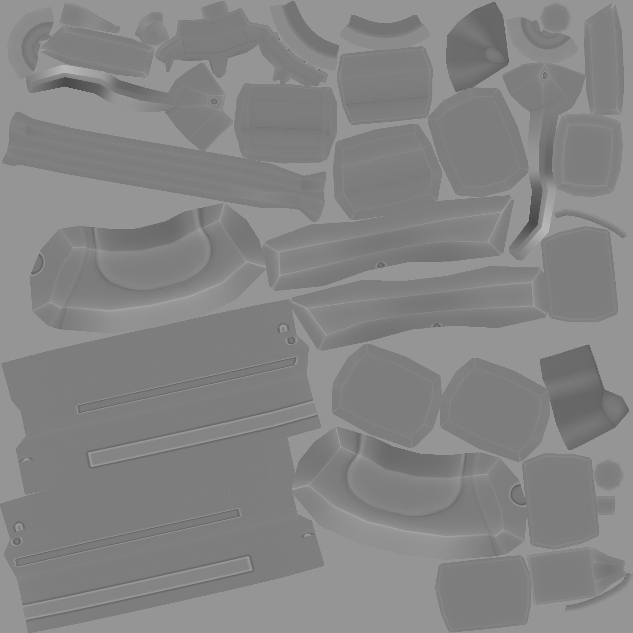 Sci-Fi Short Shotgun - Gun Weaponry - Luxury Low-poly 3D model_17