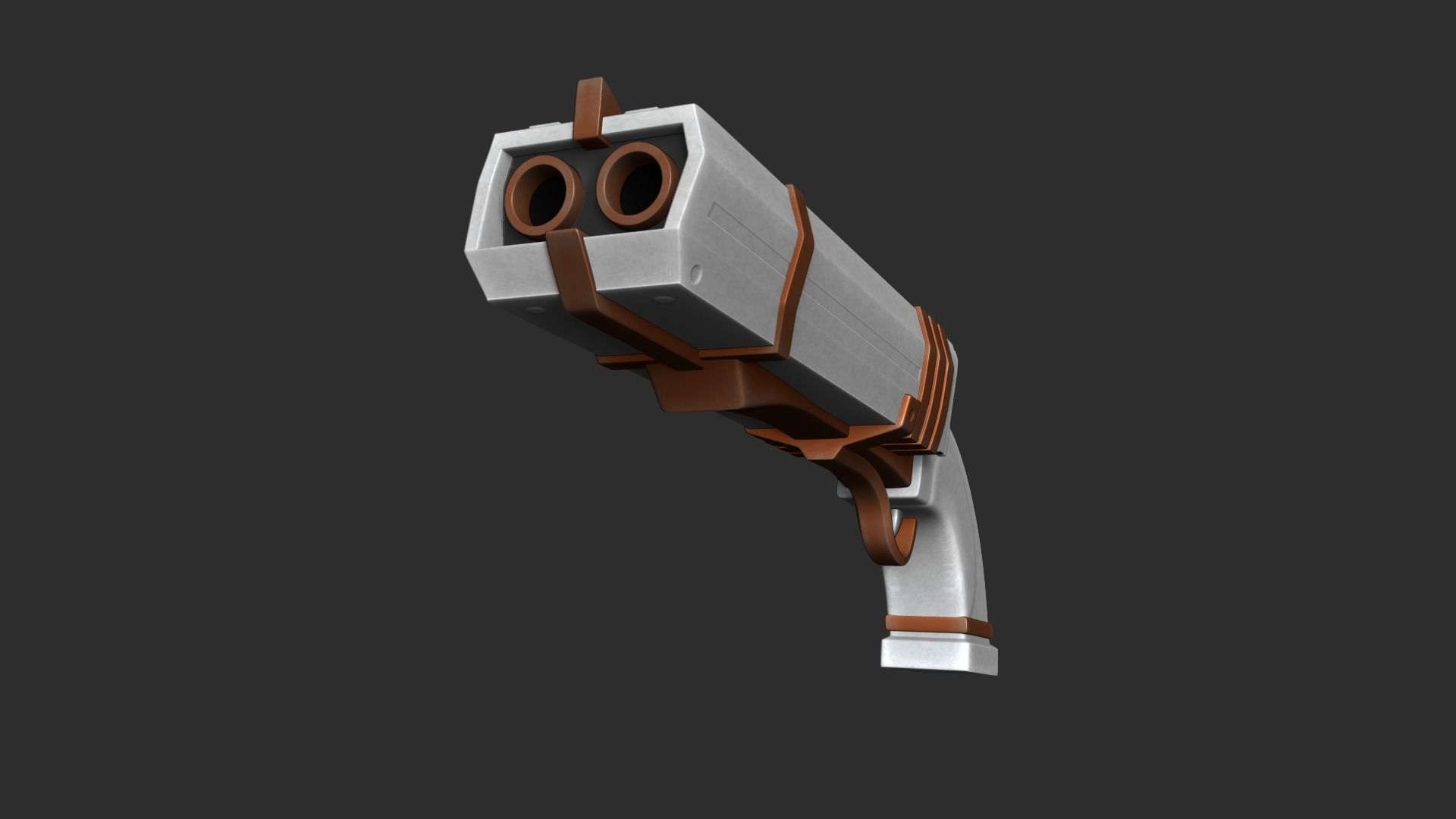 Sci-Fi Short Shotgun - Gun Weaponry - Luxury Low-poly 3D model_2
