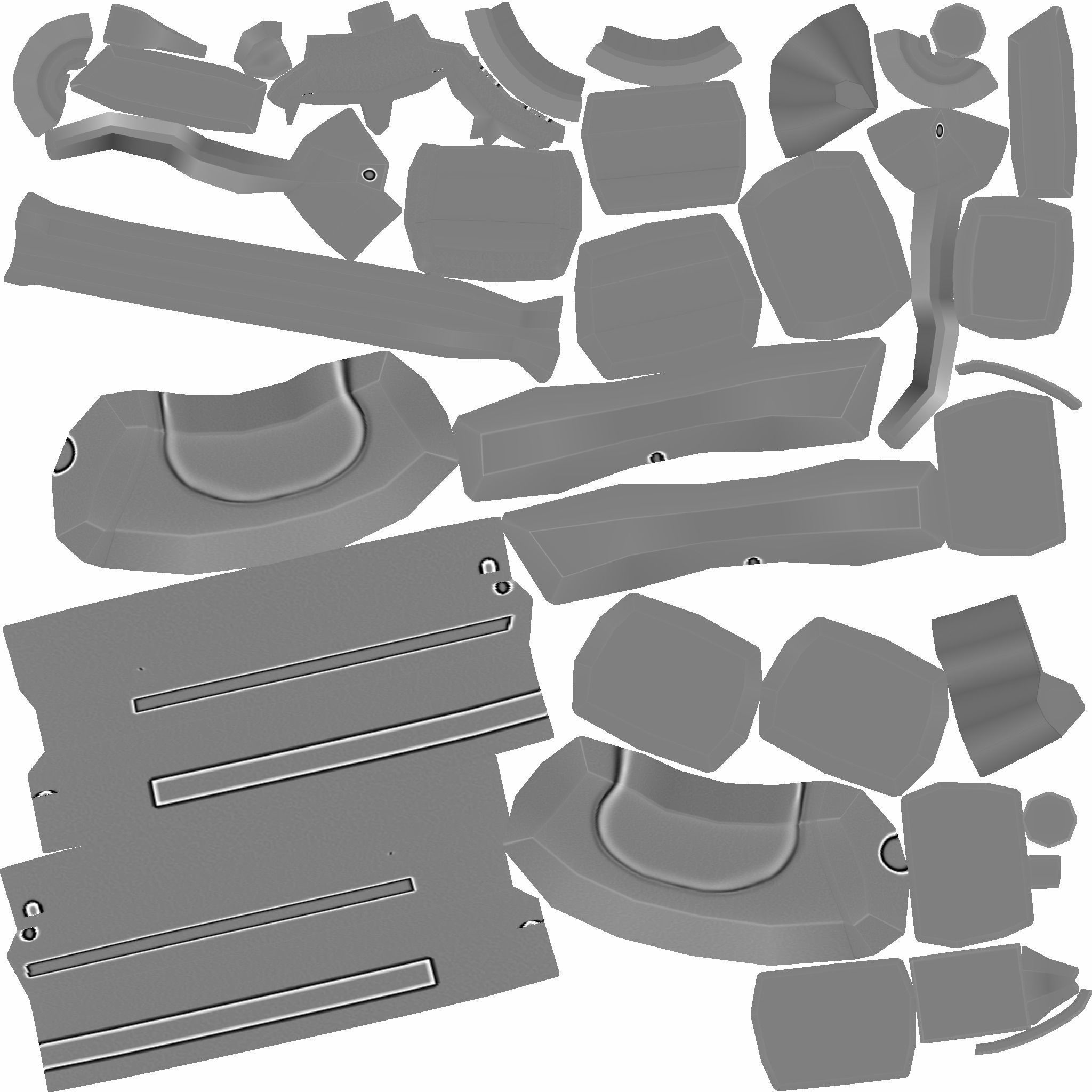 Sci-Fi Short Shotgun - Gun Weaponry - Luxury Low-poly 3D model_15