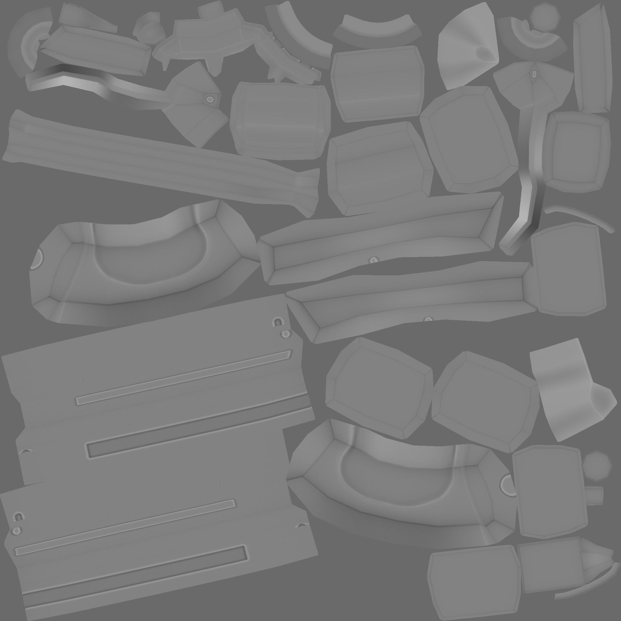 Sci-Fi Short Shotgun - Gun Weaponry - Luxury Low-poly 3D model_20