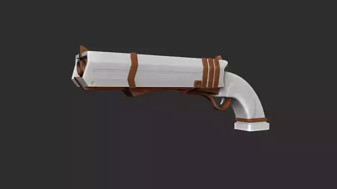 Sci-Fi Short Shotgun - Gun Weaponry - Luxury Low-poly 3D model