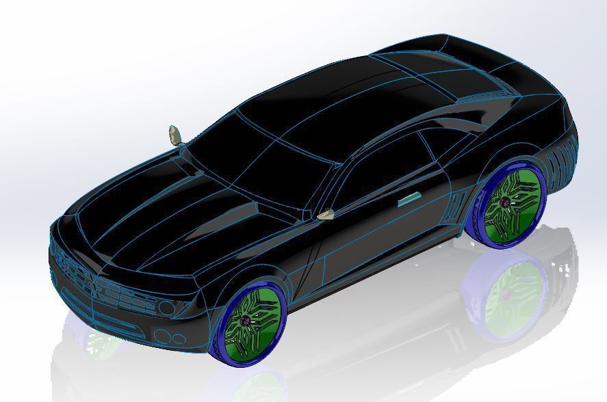 Chevrolet Camaro Concept Car 3D model_4