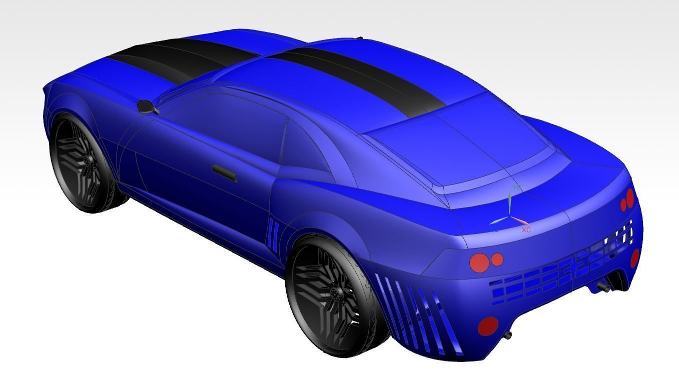 Chevrolet Camaro Concept Car 3D model_10