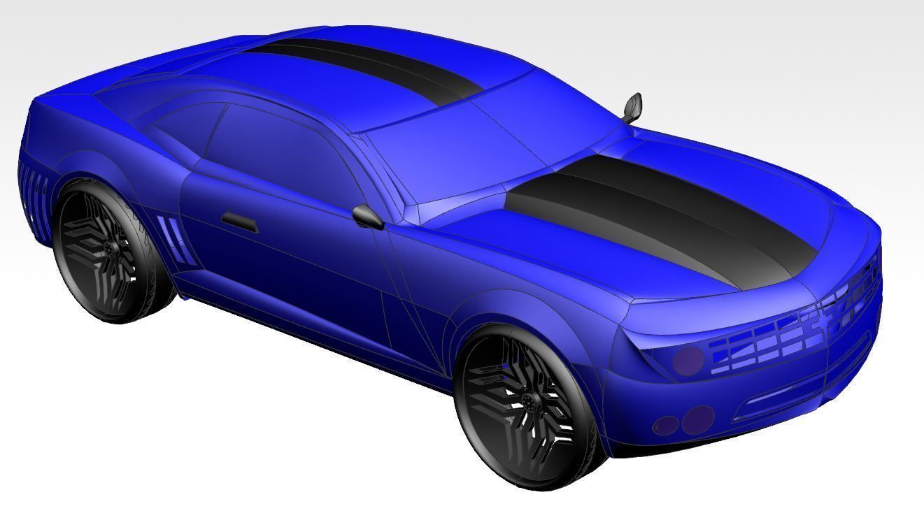 Chevrolet Camaro Concept Car 3D model_8