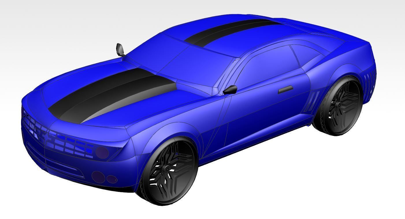Chevrolet Camaro Concept Car 3D model_9
