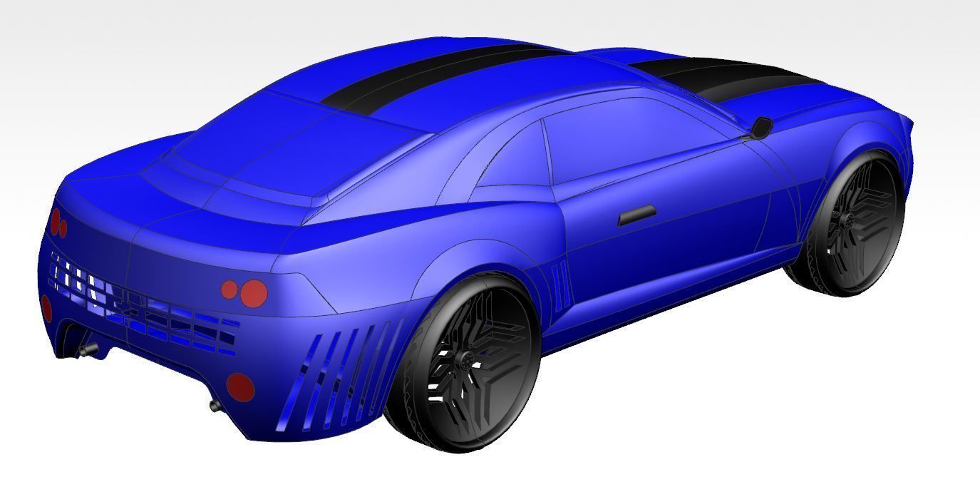 Chevrolet Camaro Concept Car 3D model_11