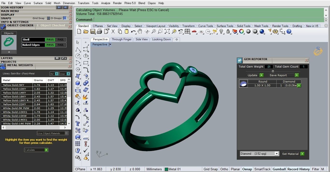 heart ring 3D print model_3