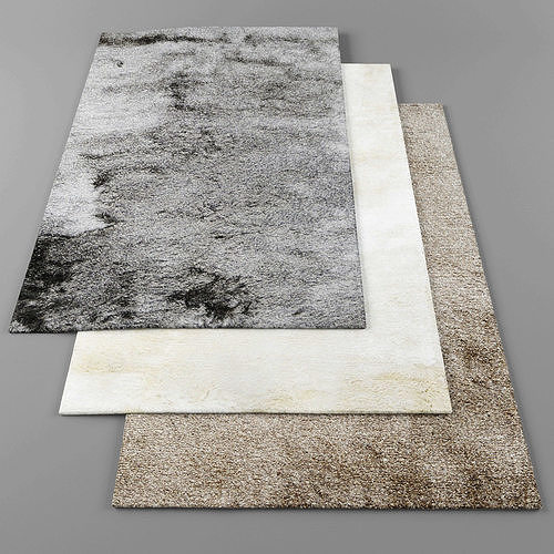 Rugs-1021 shaggy rugs Low-poly 3D model