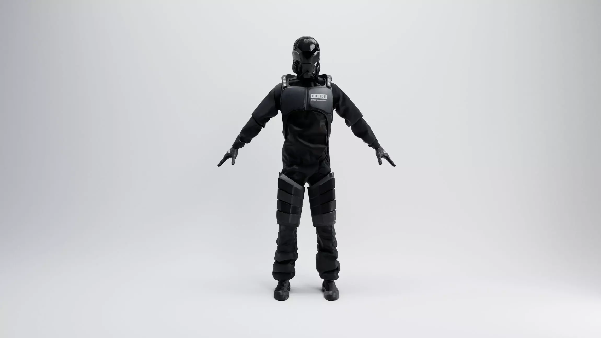 Futuristic Policeman 3D model