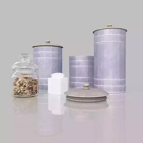 tableware set of canisters and jars
