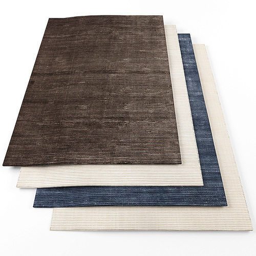 Rugs-1027 three rugs Low-poly 3D model
