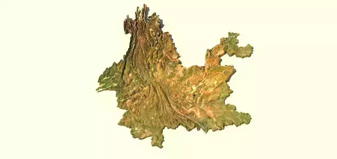 YunNan 3D Terrain Digital Elevation Model