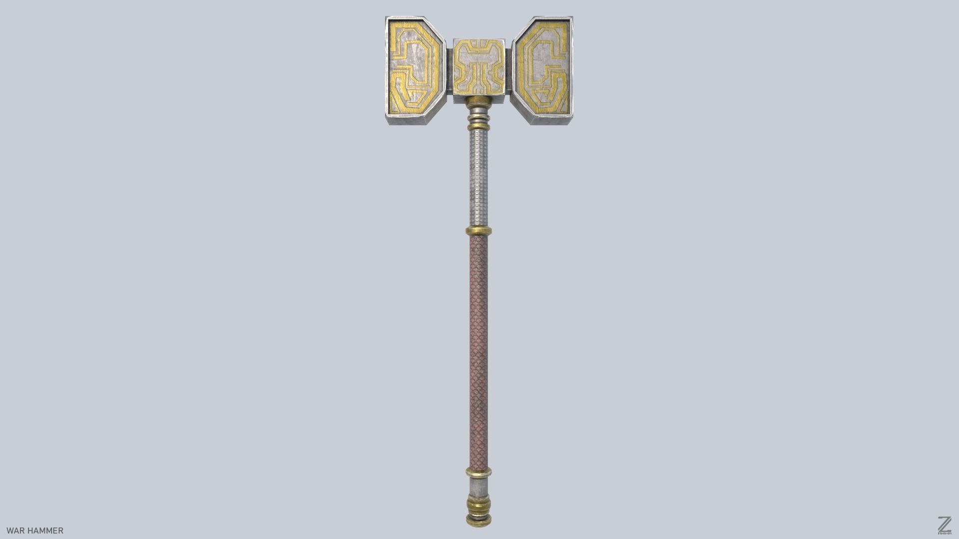 War Hammer Low-poly 3D model_1