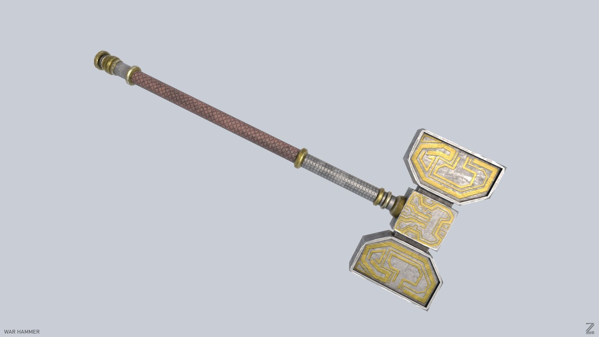 War Hammer Low-poly 3D model_7