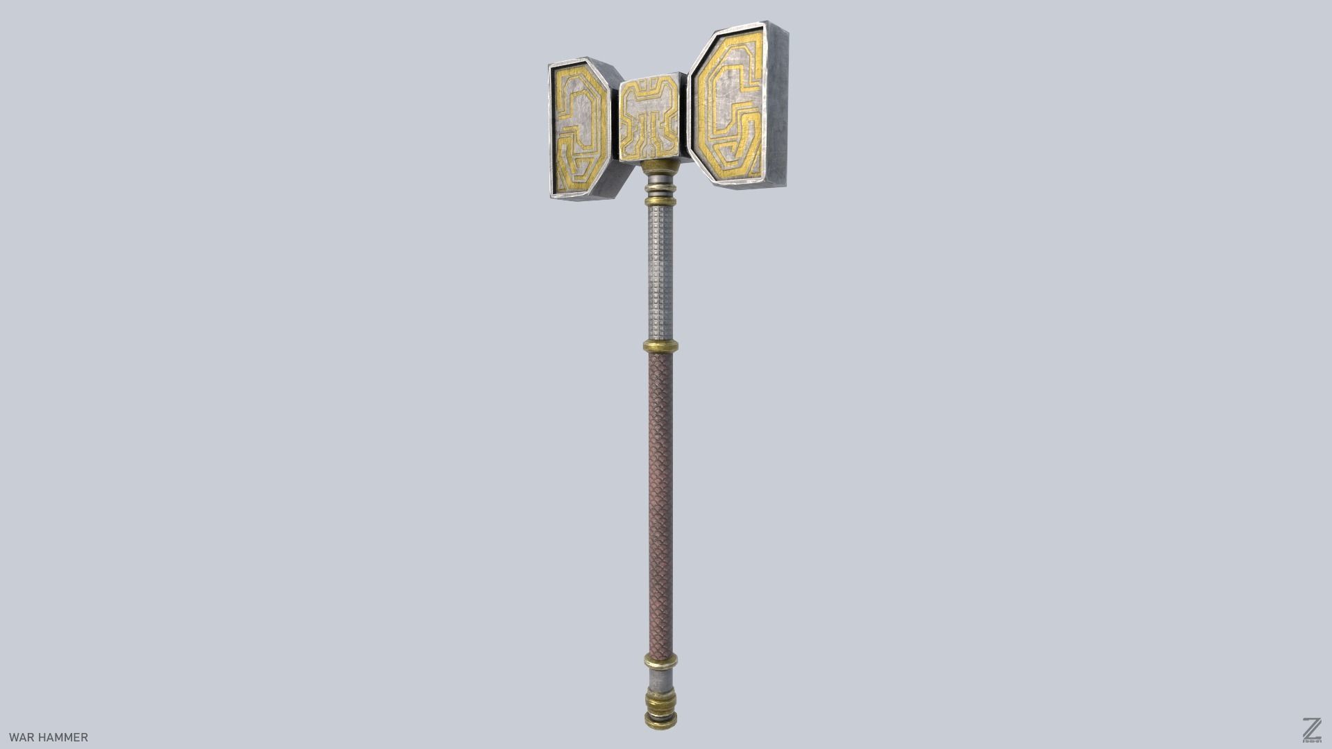 War Hammer Low-poly 3D model_3