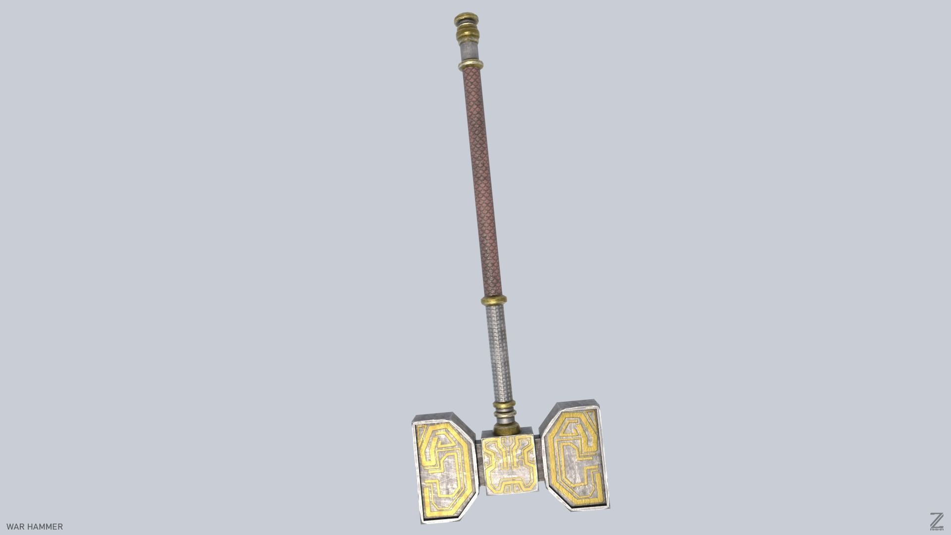 War Hammer Low-poly 3D model_6