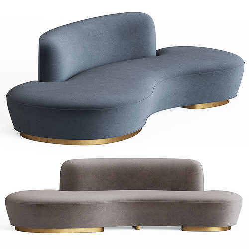 Shorty Sofa Vladimir kagan 3D model
