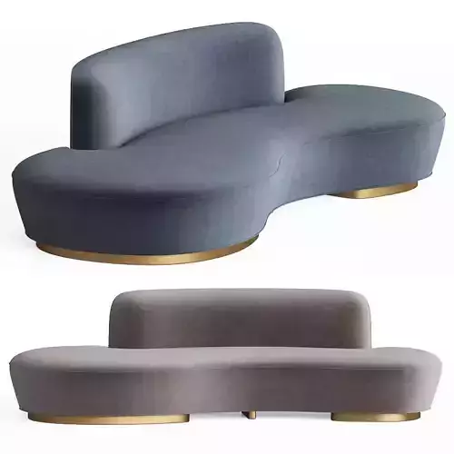 Shorty Sofa Vladimir kagan 3D model
