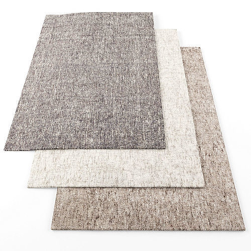Rugs-1029 three rugs Low-poly 3D model