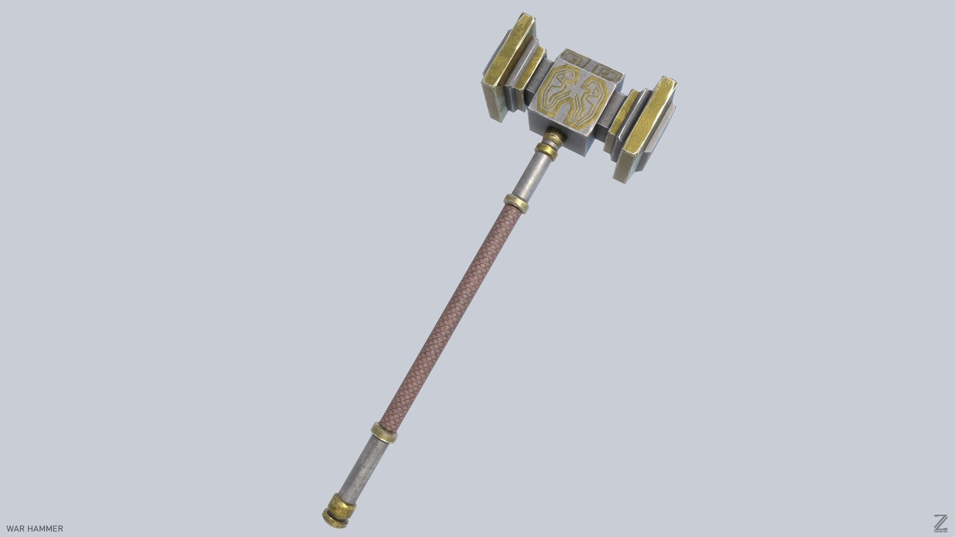 War Hammer Low-poly 3D model_7