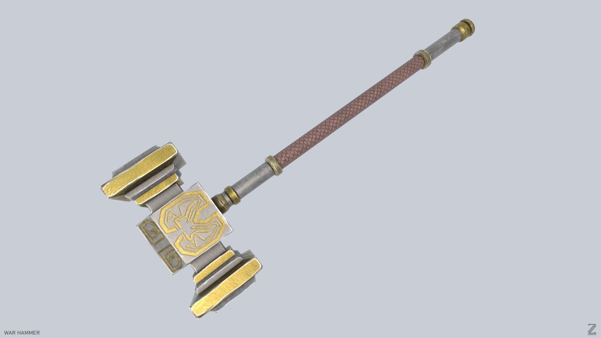 War Hammer Low-poly 3D model_5