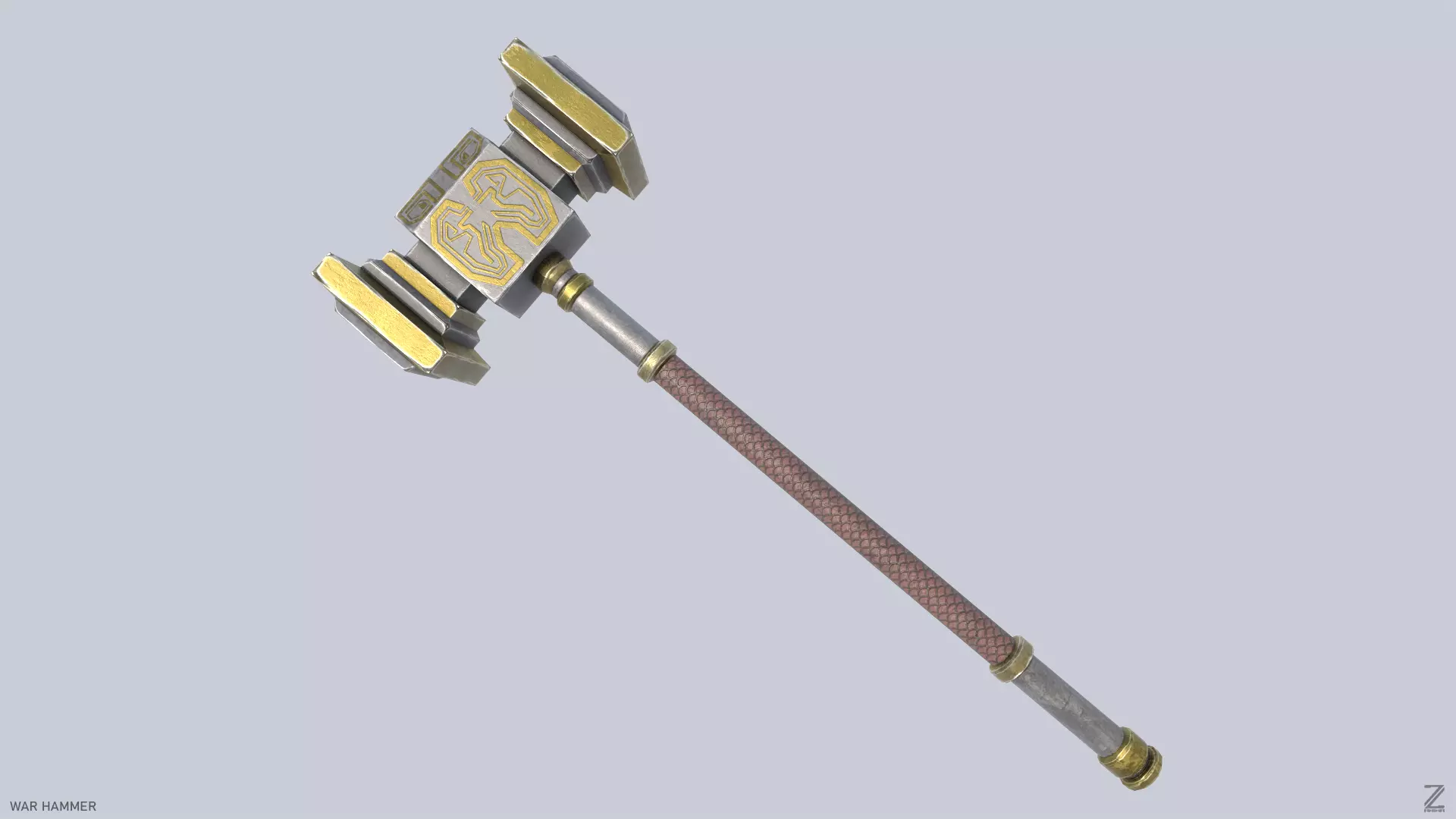 War Hammer Low-poly 3D model_0