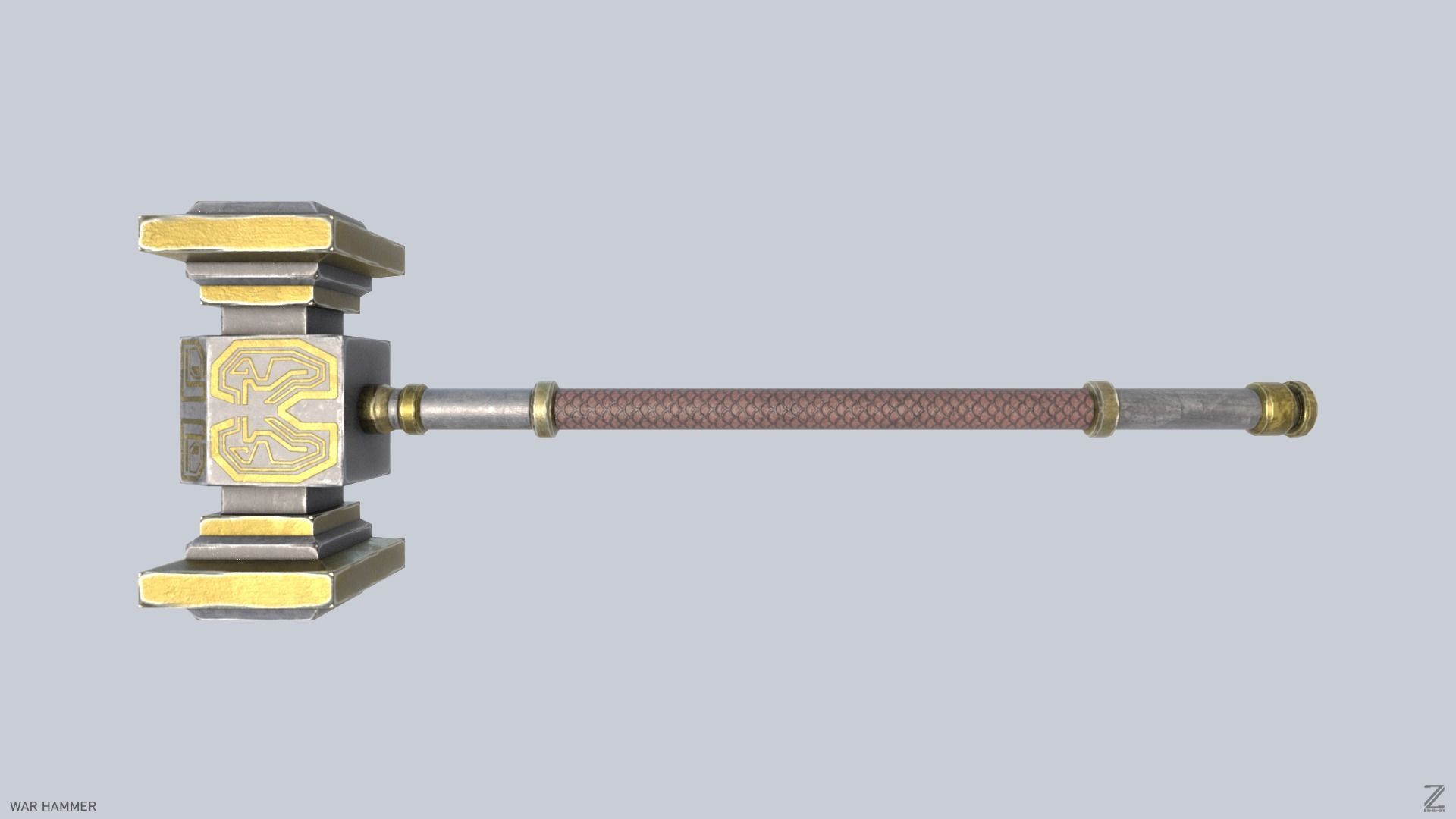 War Hammer Low-poly 3D model_4