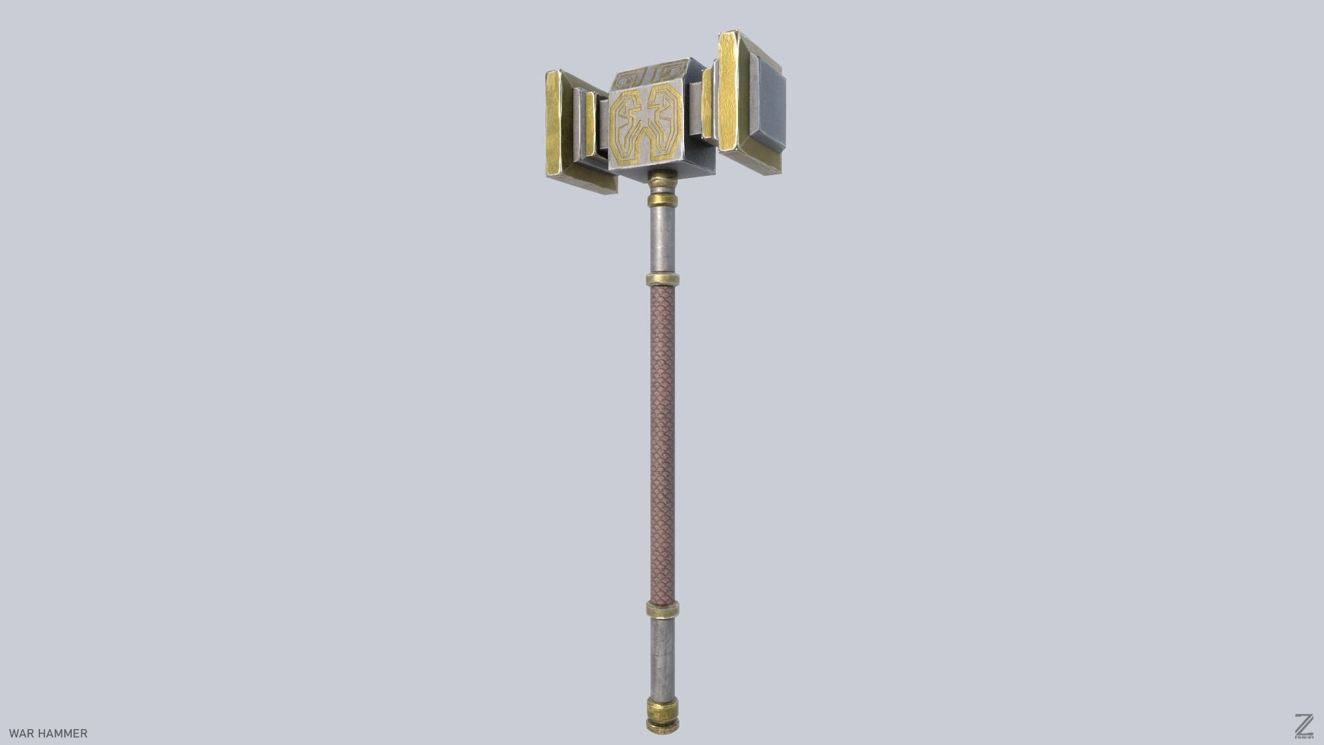 War Hammer Low-poly 3D model_3