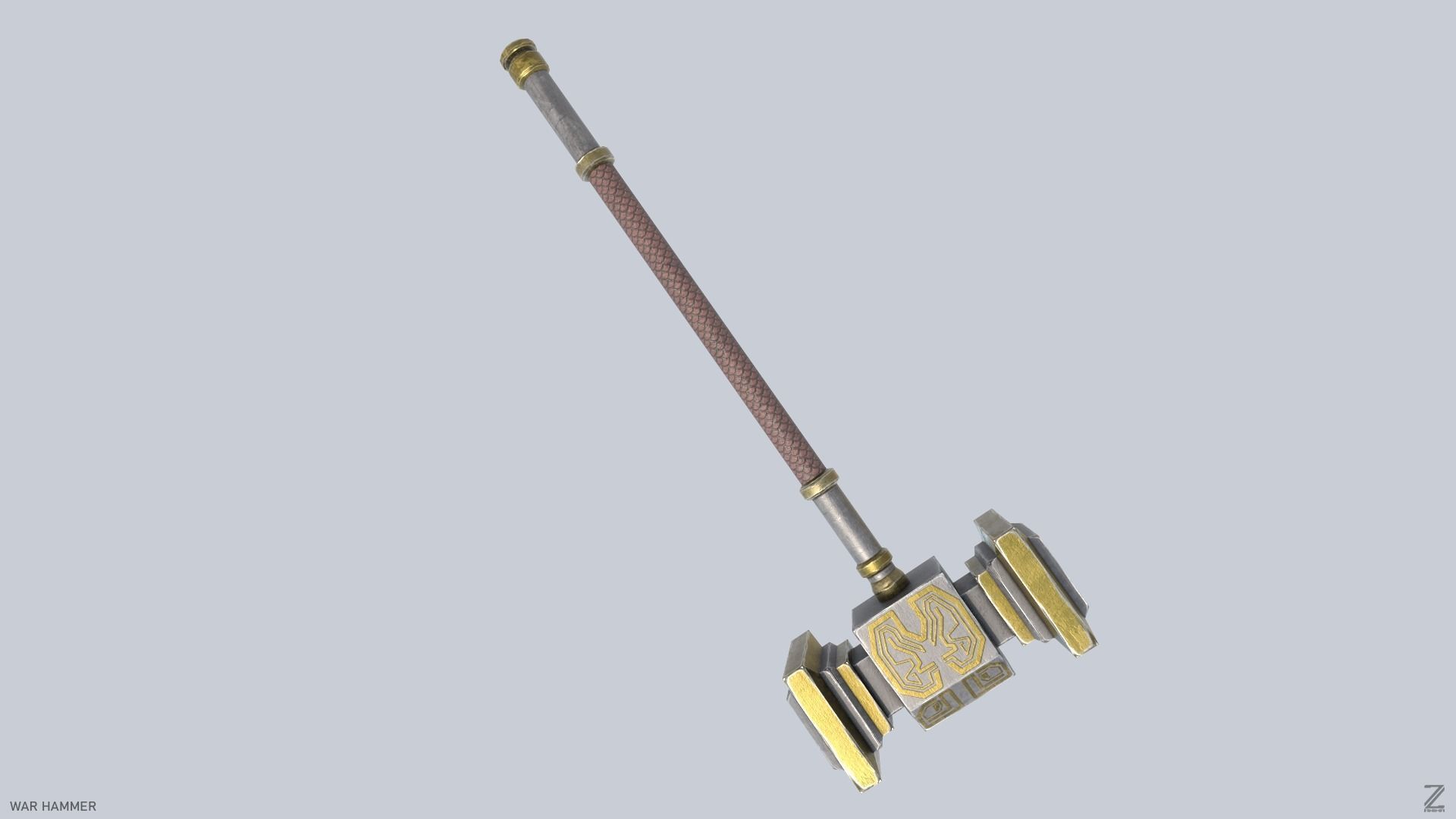 War Hammer Low-poly 3D model_6