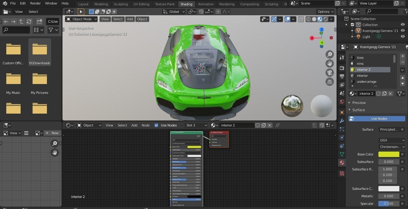 Koenigsegg Gemera Low-poly 3D model_2