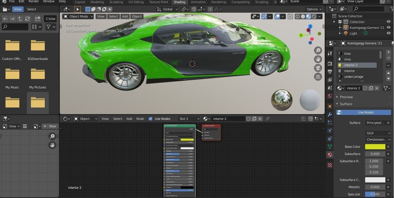 Koenigsegg Gemera Low-poly 3D model_1