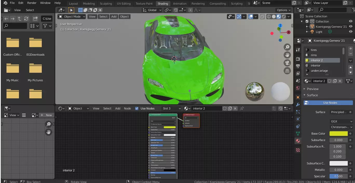 Koenigsegg Gemera Low-poly 3D model_0