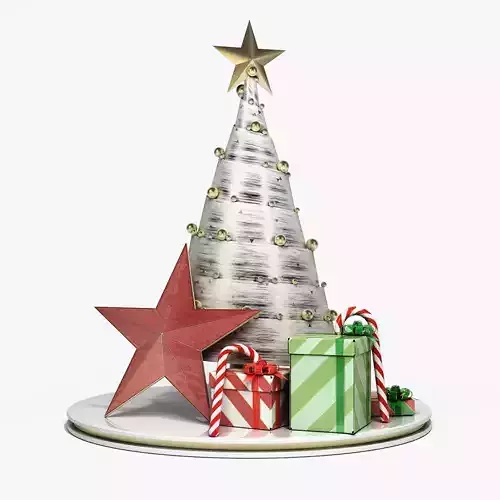 Set of New Years decorative elements 