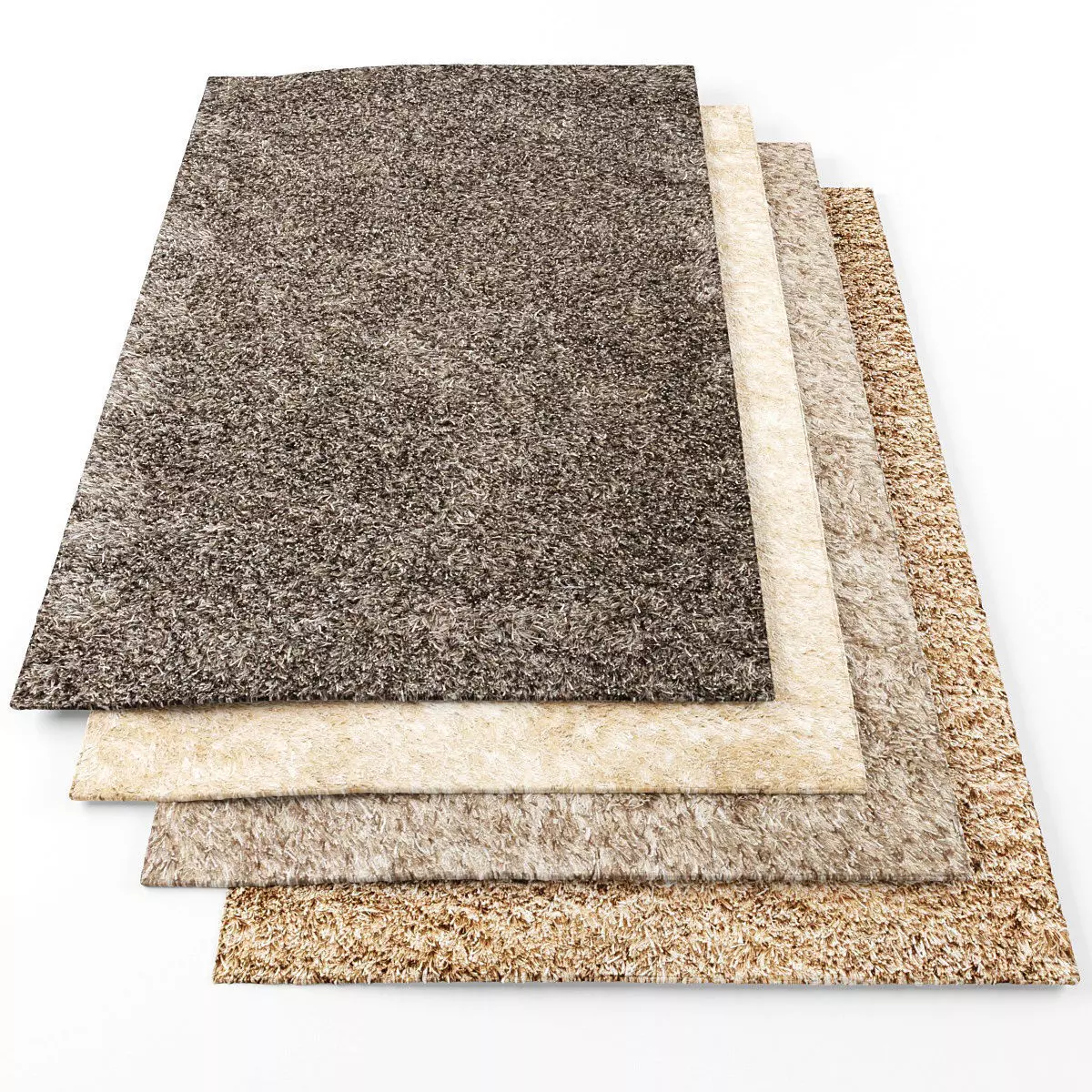 Rugs-1031 set of carpets Low-poly 3D model_0