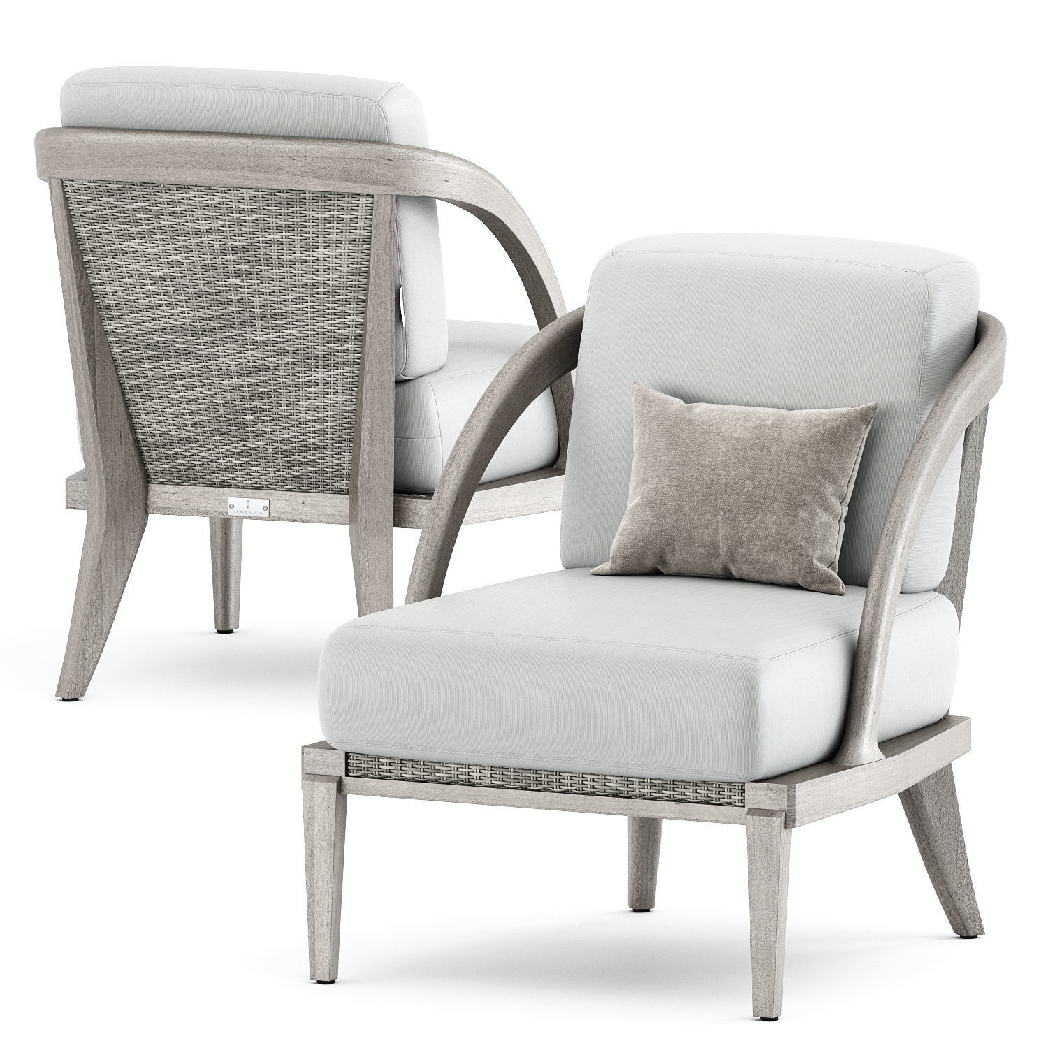 Rock Garden Lounge Chair by Janusetcie 3D model_0