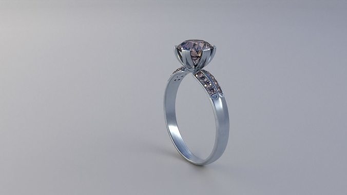 Rings diamond engagement ring Free 3D model