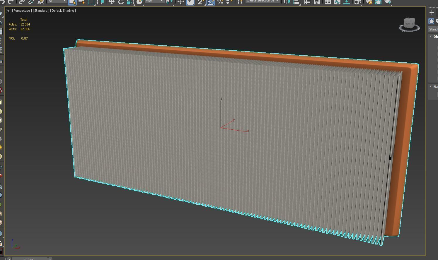 Car parts in a set Low-poly 3D model_1