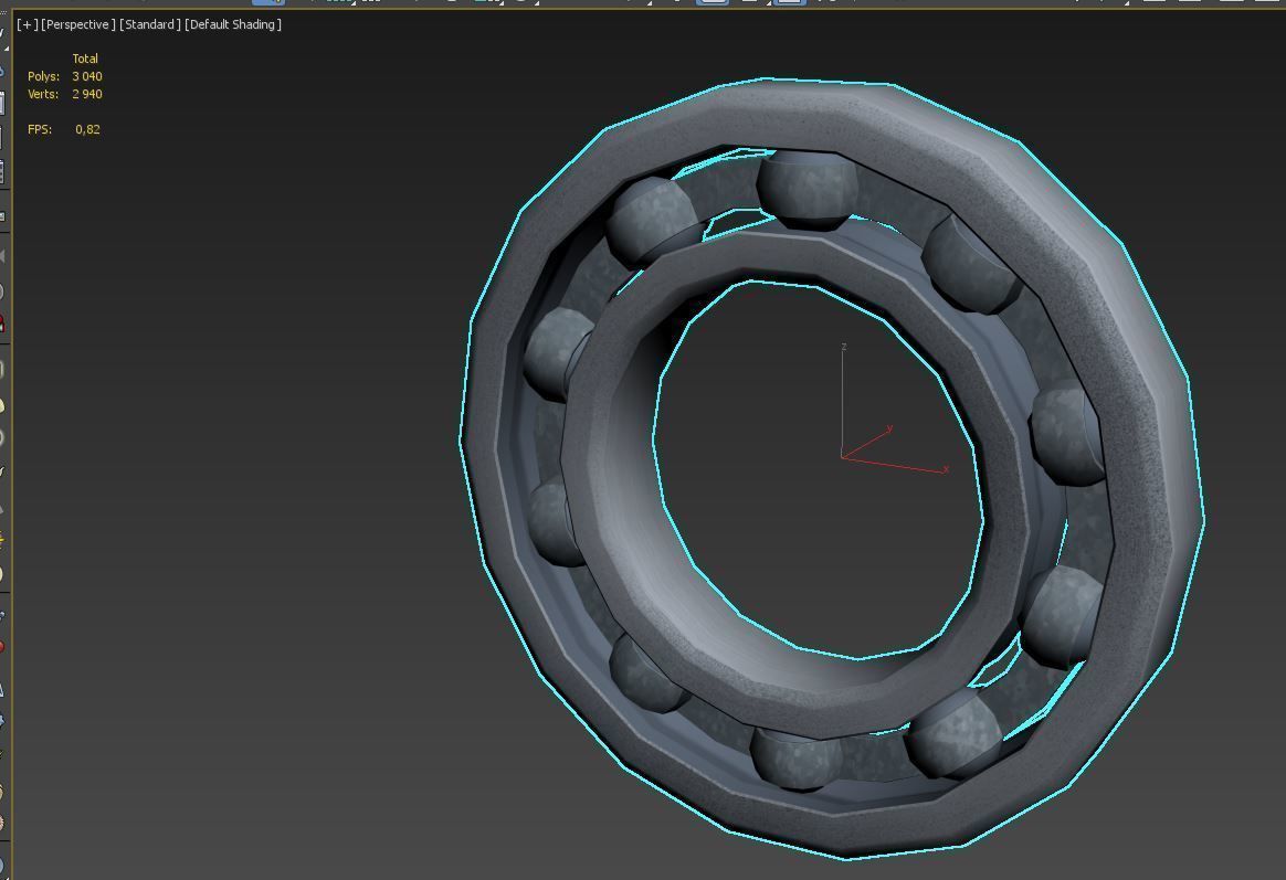 Car parts in a set Low-poly 3D model_5