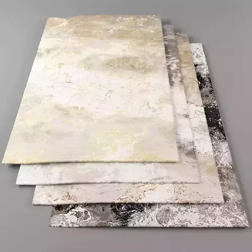 Rugs-1032 four marble tiles