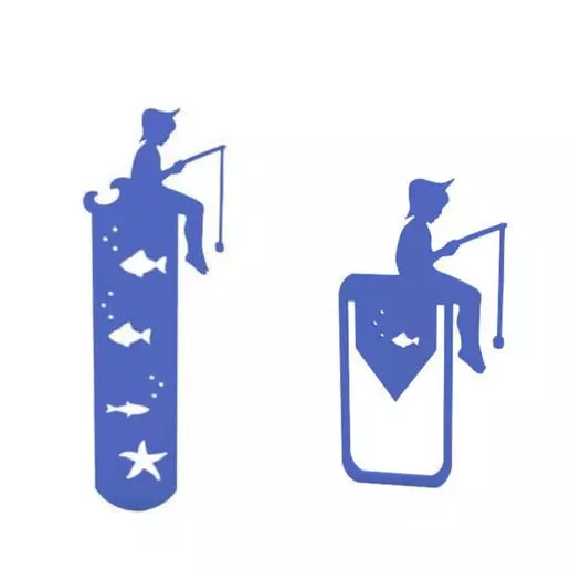 Bookmark and paper clip 3D print model_0