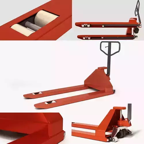 Manual pneumatic loader Low-poly 3D model