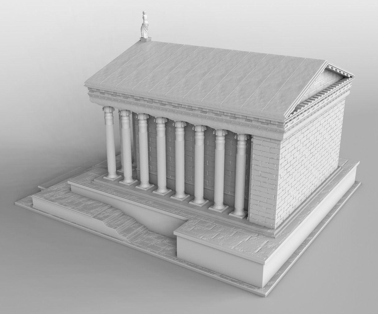 Ancient Greek Temple 3D print model_2