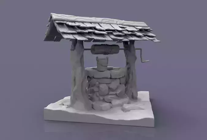 water well model for 3d printing 3D print model