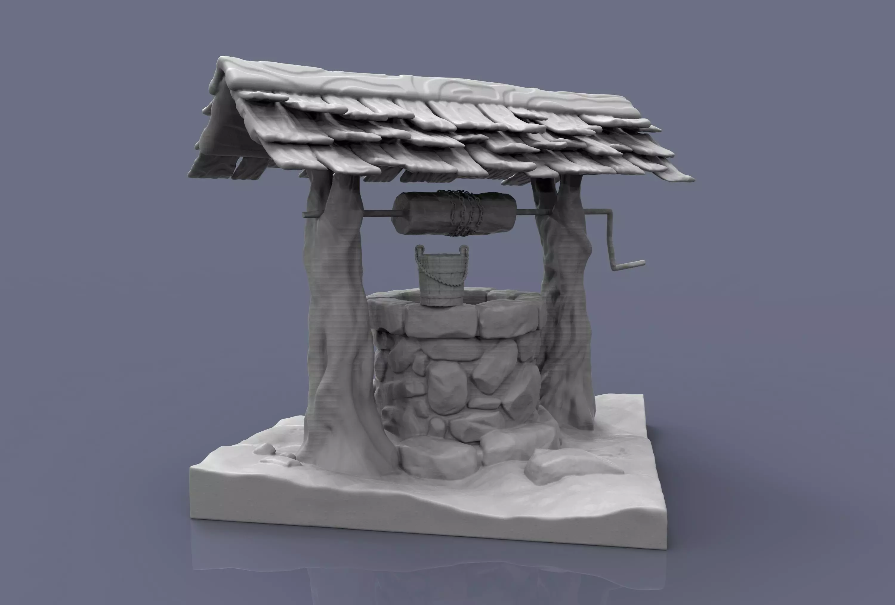 water well model for 3d printing 3D print model_0
