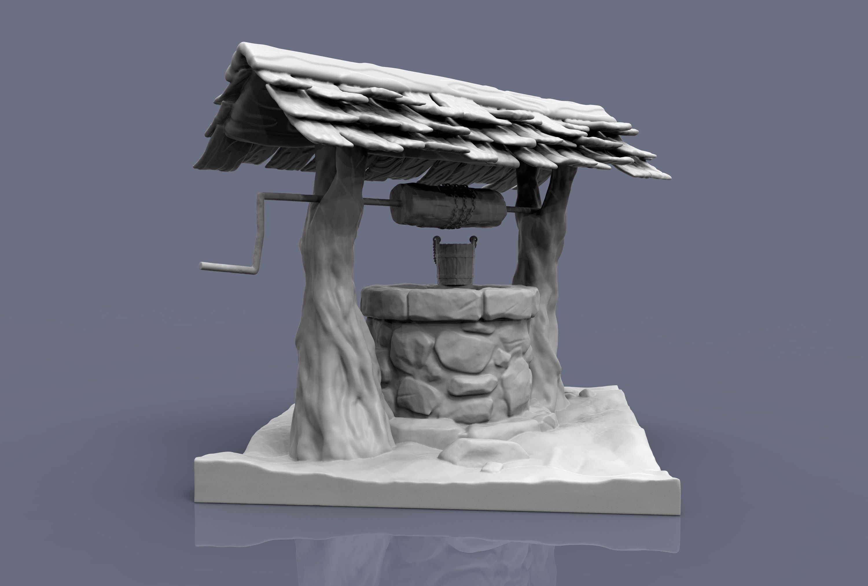 water well model for 3d printing 3D print model_1
