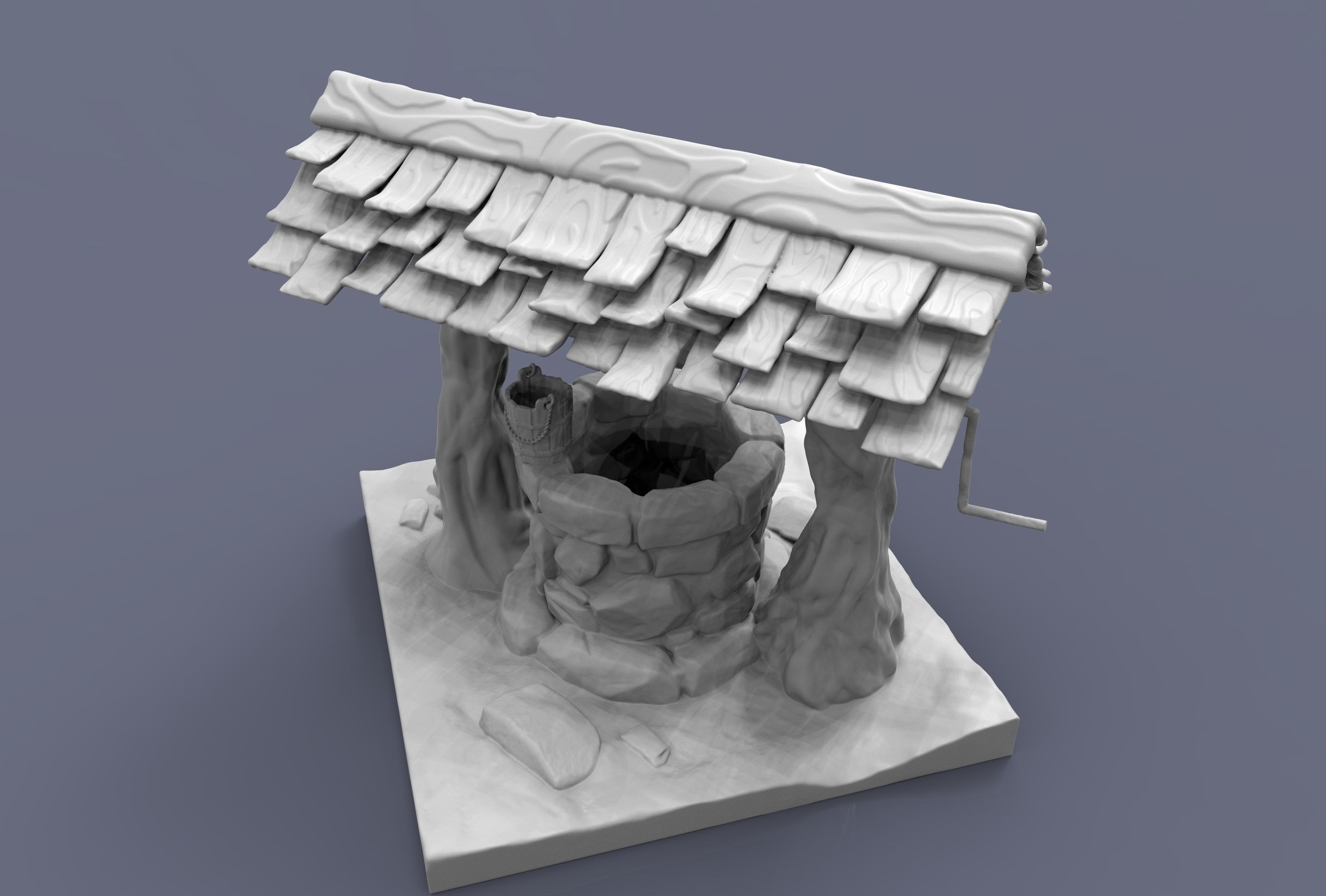 water well model for 3d printing 3D print model_2