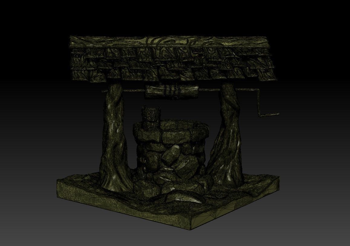 water well model for 3d printing 3D print model_5