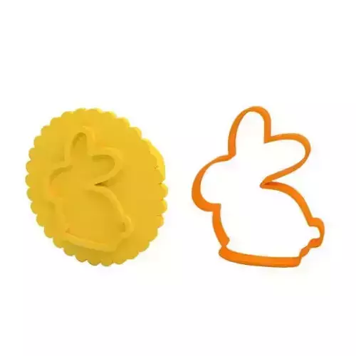 Cookie cutter and cookie stamp