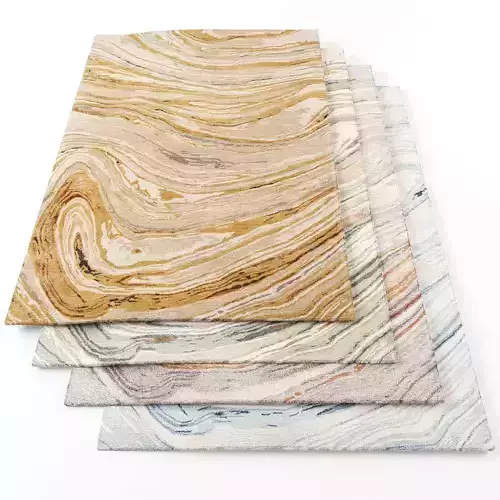 Rugs-1035 four marble rugs